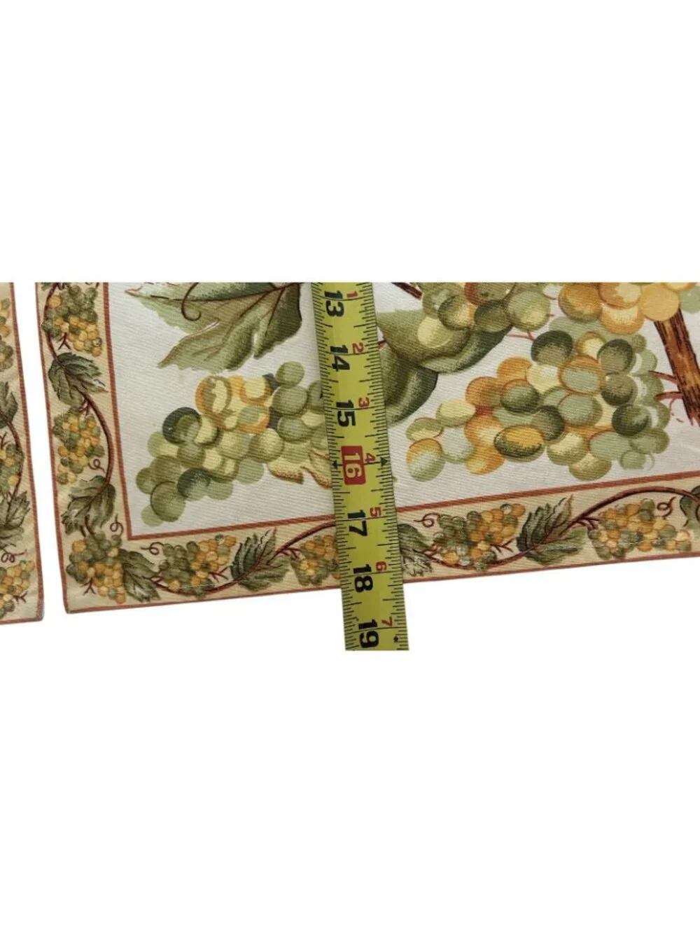 Couleur Nature? Placemat Paris Set 4 Yellow Green French Country Vineyard Grapes